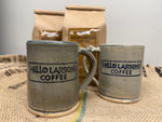 Hello Larsons Coffee Mugs