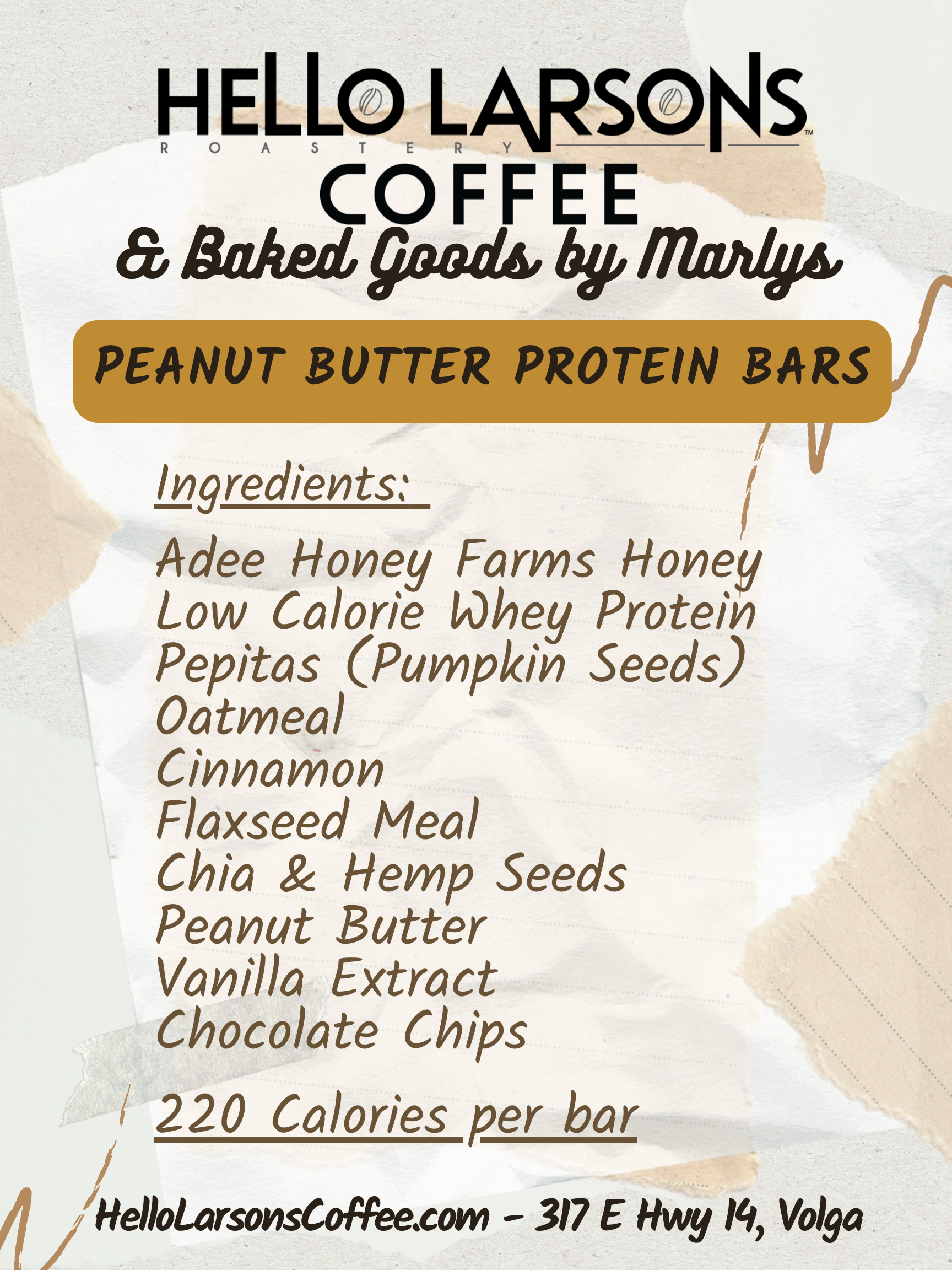 Peanut Butter Protein Bars - KM Foundation Fundraiser