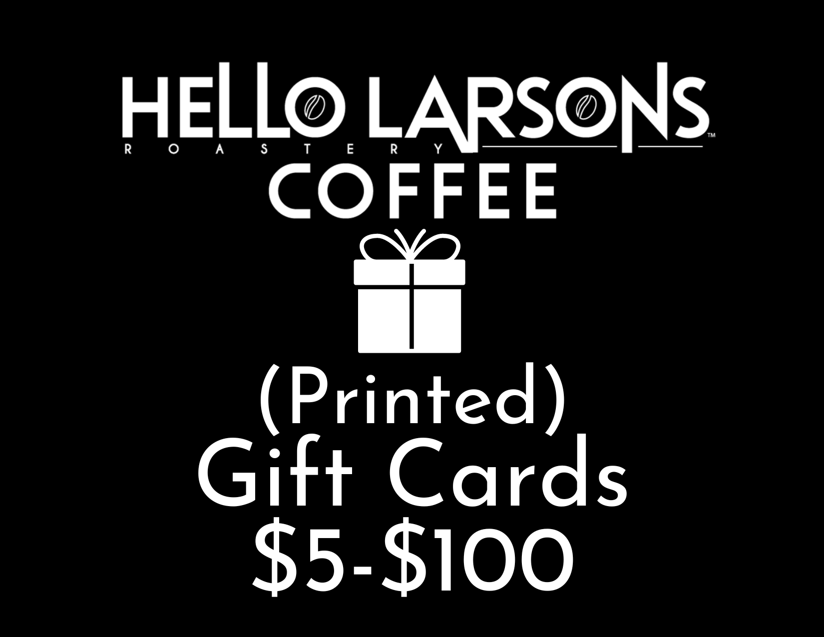 Physical Gift Cards - Shipping or Local Pickup